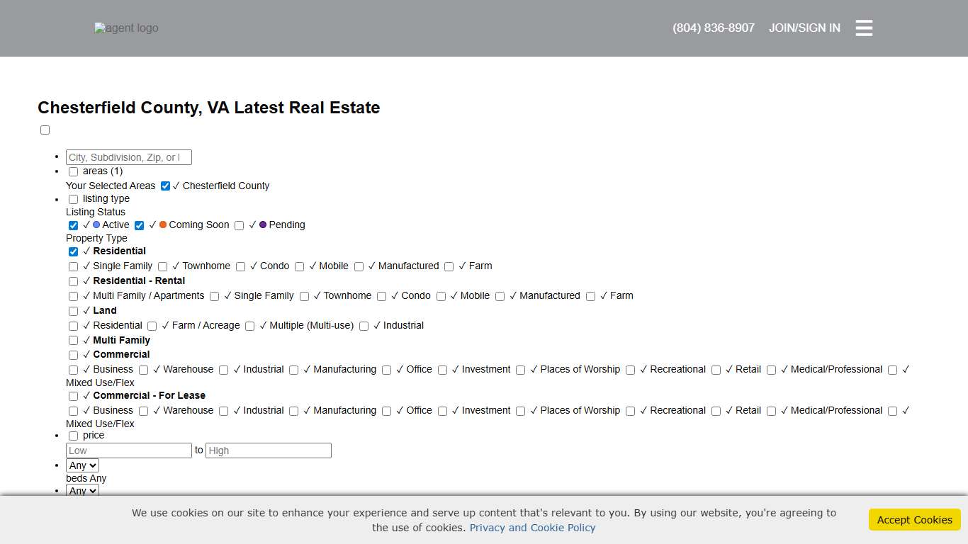 Chesterfield County, VA Latest Real Estate - Joyner Fine Properties